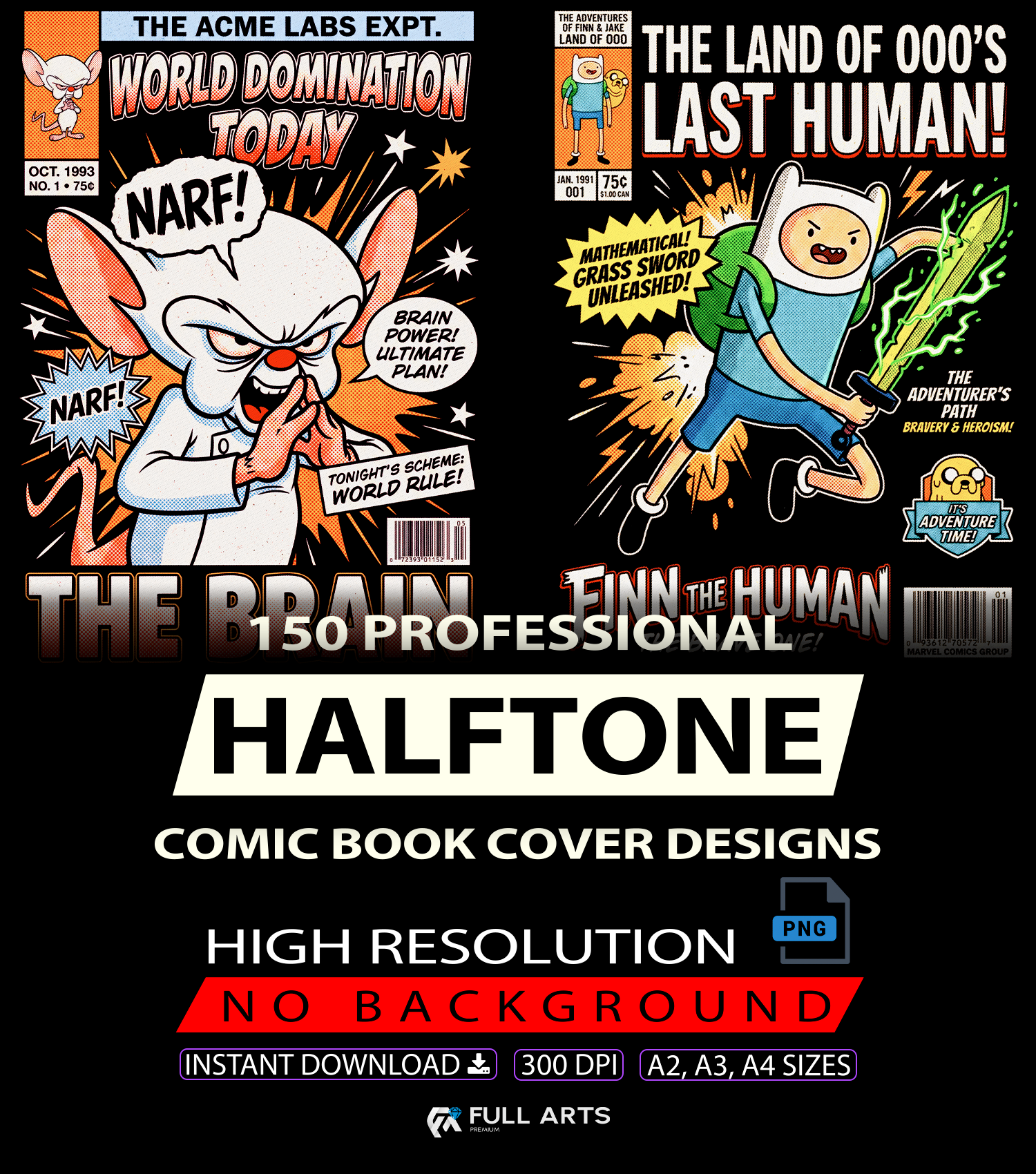 Paquete con 150 Diseños Comic Heroes HQ