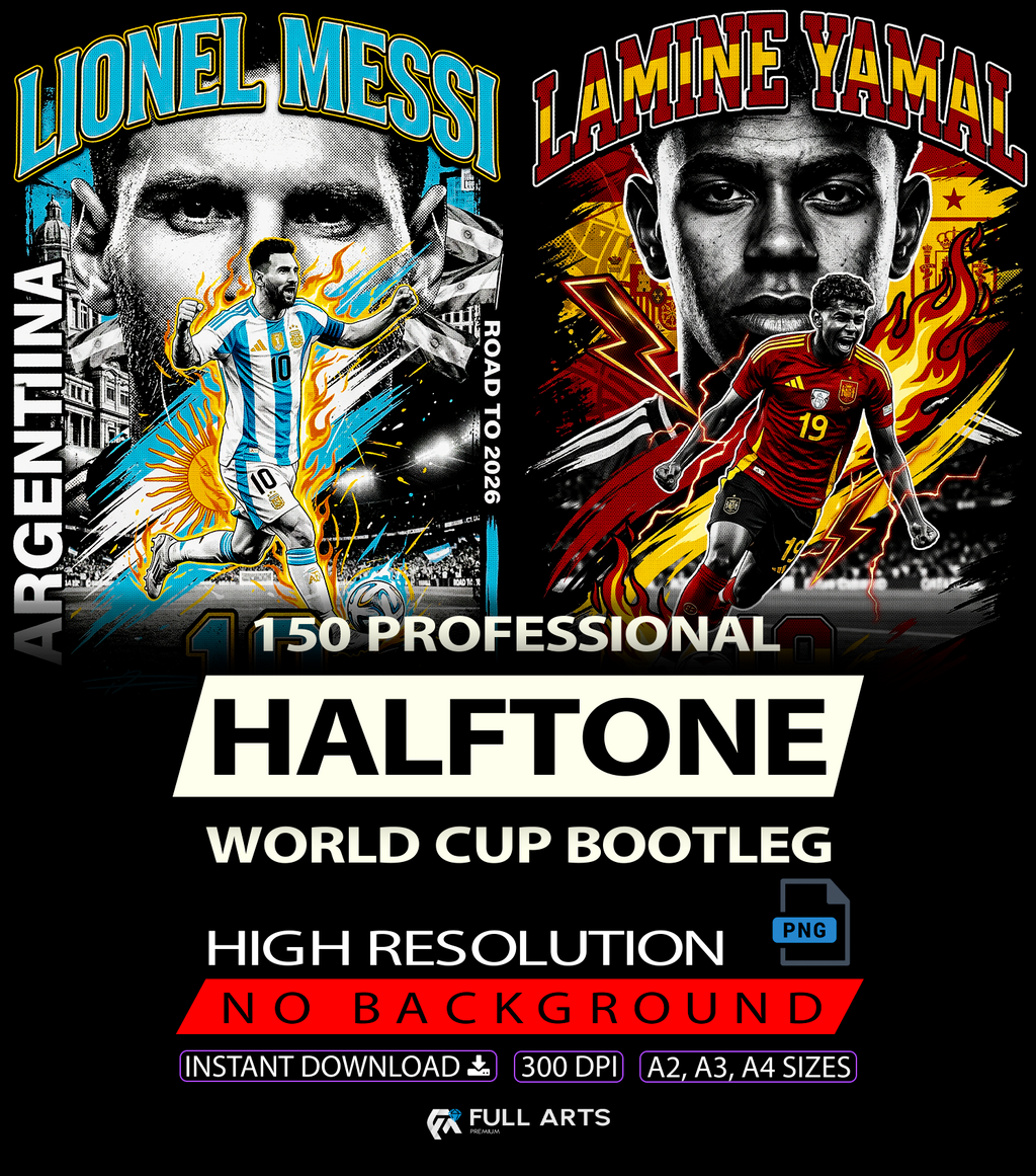 Paquete de 150 diseños de estrellas semitono tipo "Bootleg" para tazas