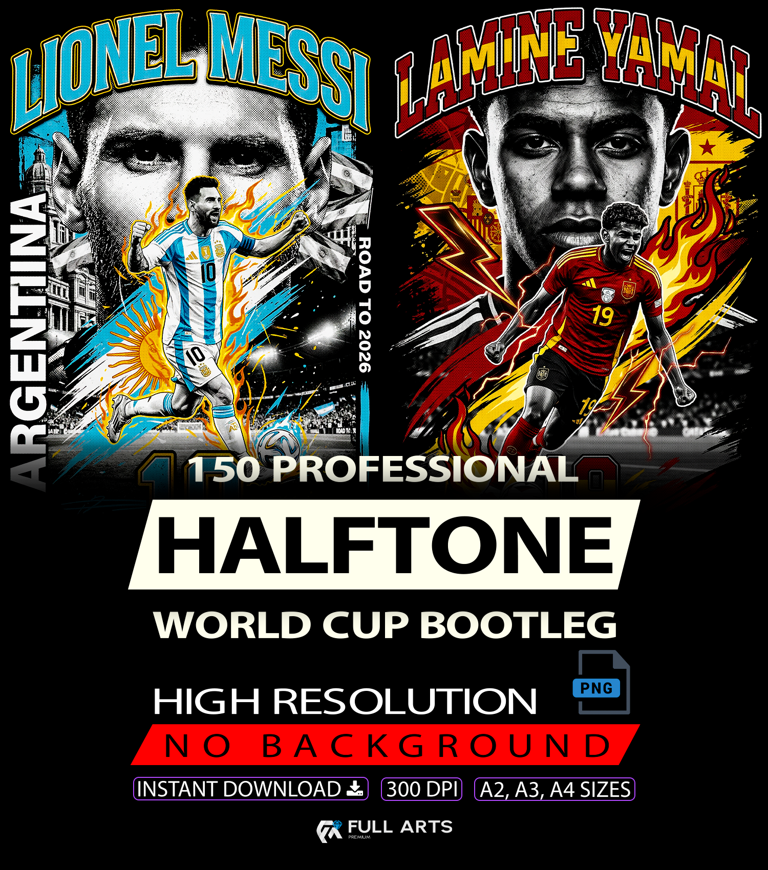 Paquete de 150 diseños de estrellas semitono tipo "Bootleg" para tazas