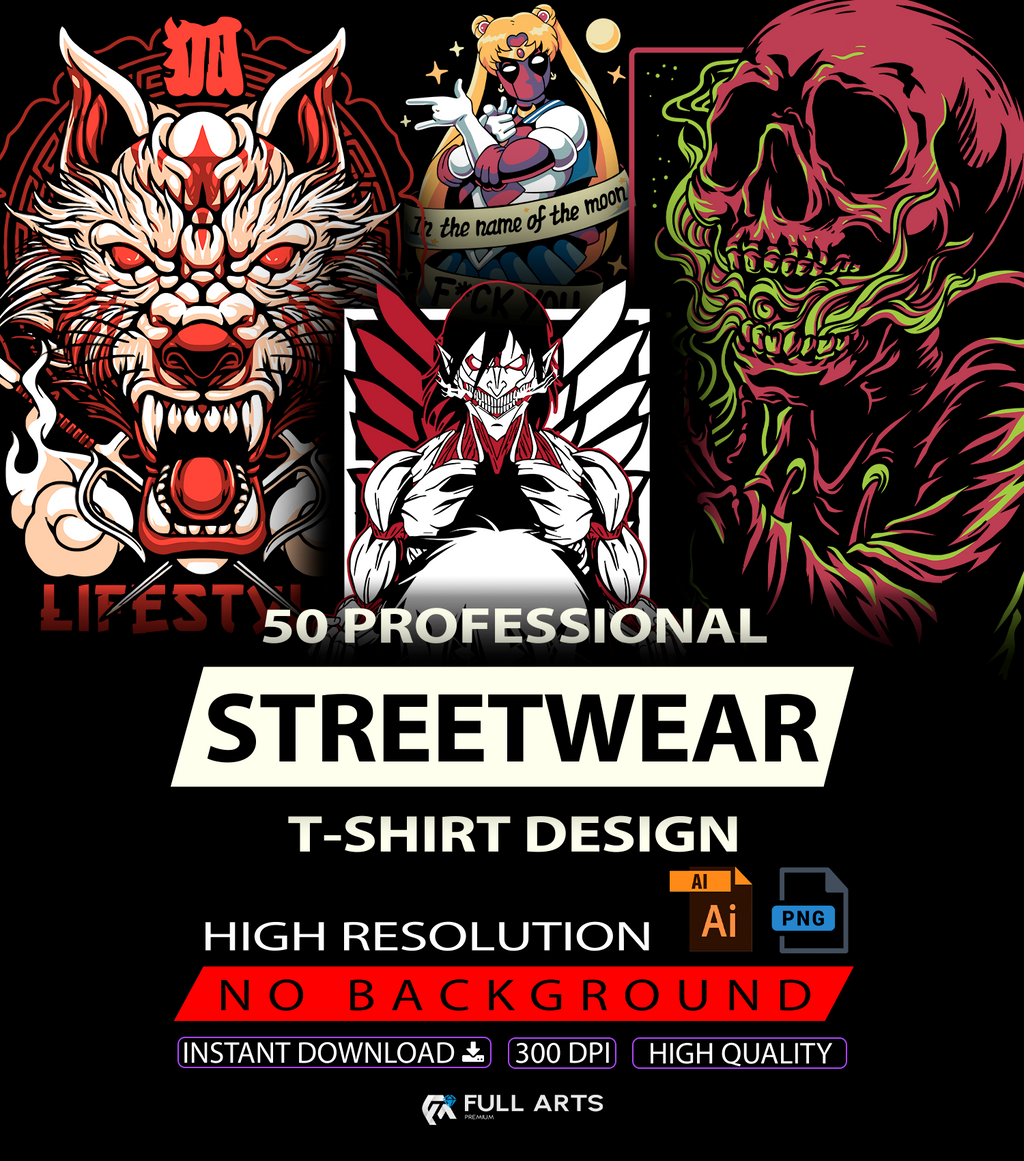 Paquete de ropa urbana VOL. 1: archivos PNG y .AI
