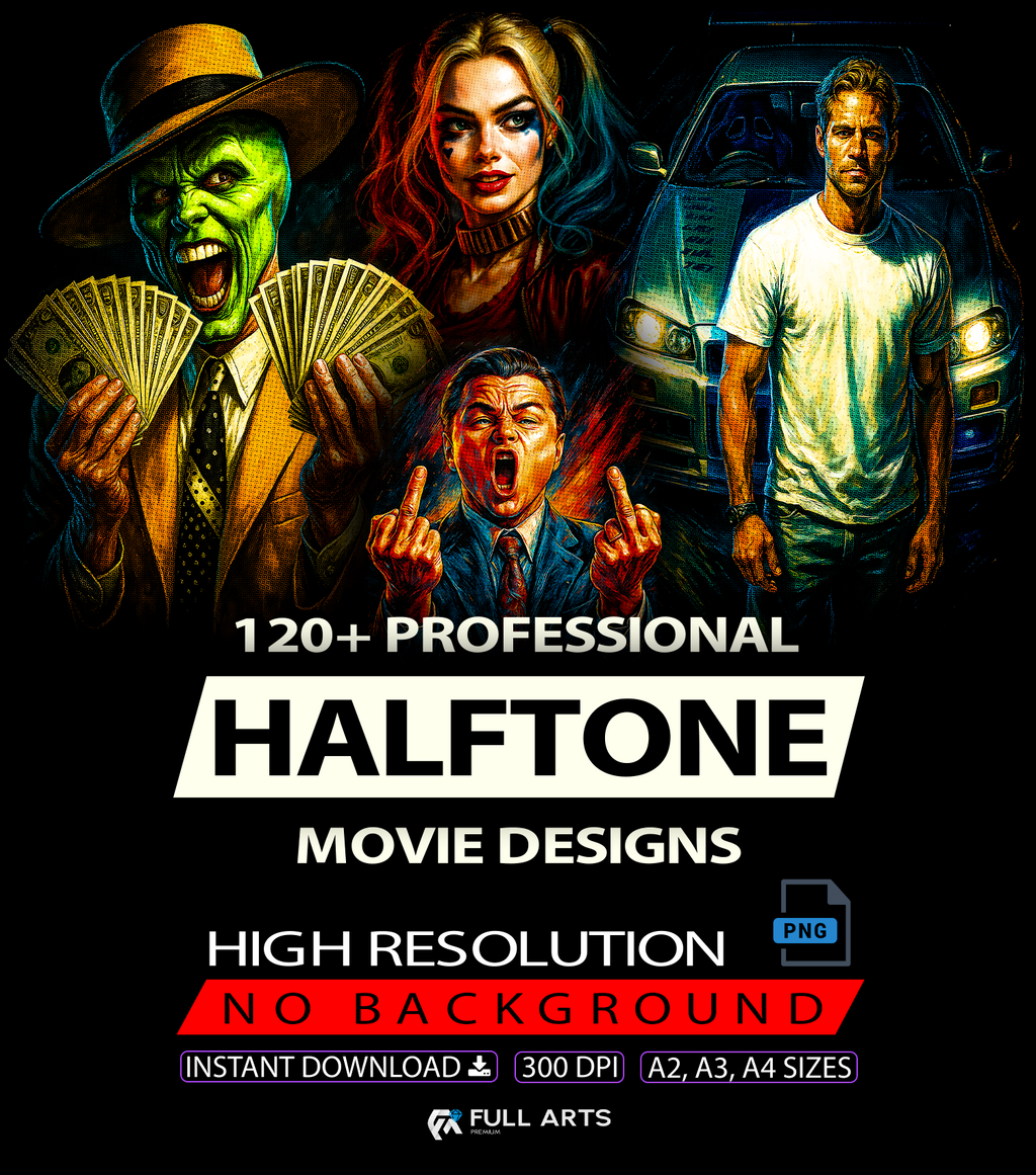 Paquete de más de 120 diseños de películas tramadas