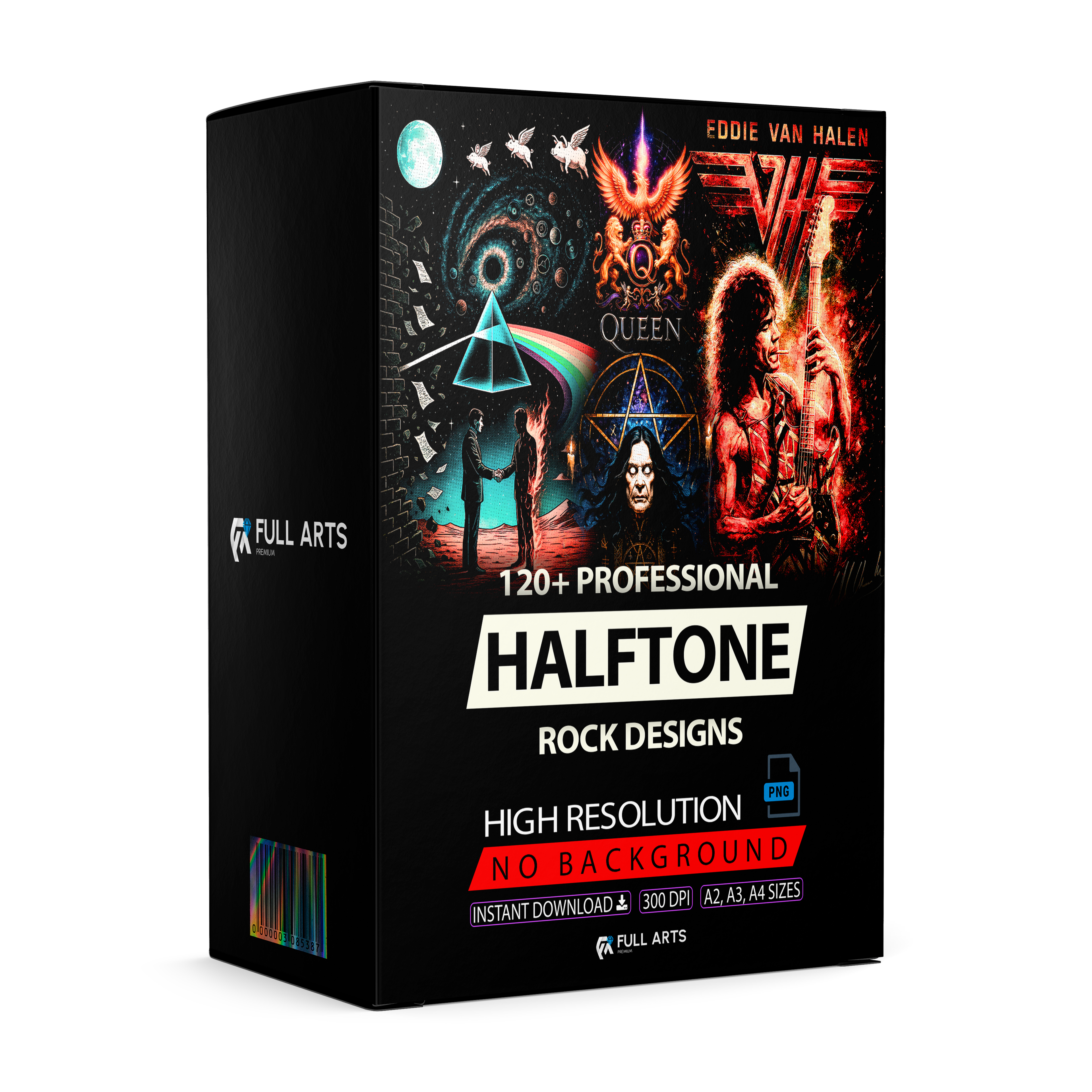 Paquete de más de 120 Diseños Halftone Rock