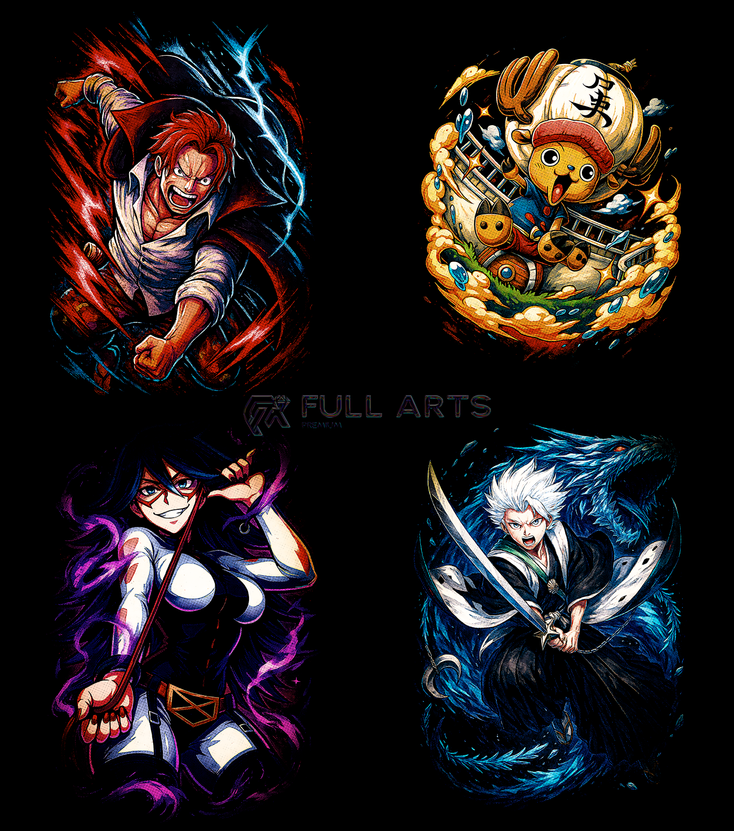 Paquete de más de 130 diseños de anime en semitonos