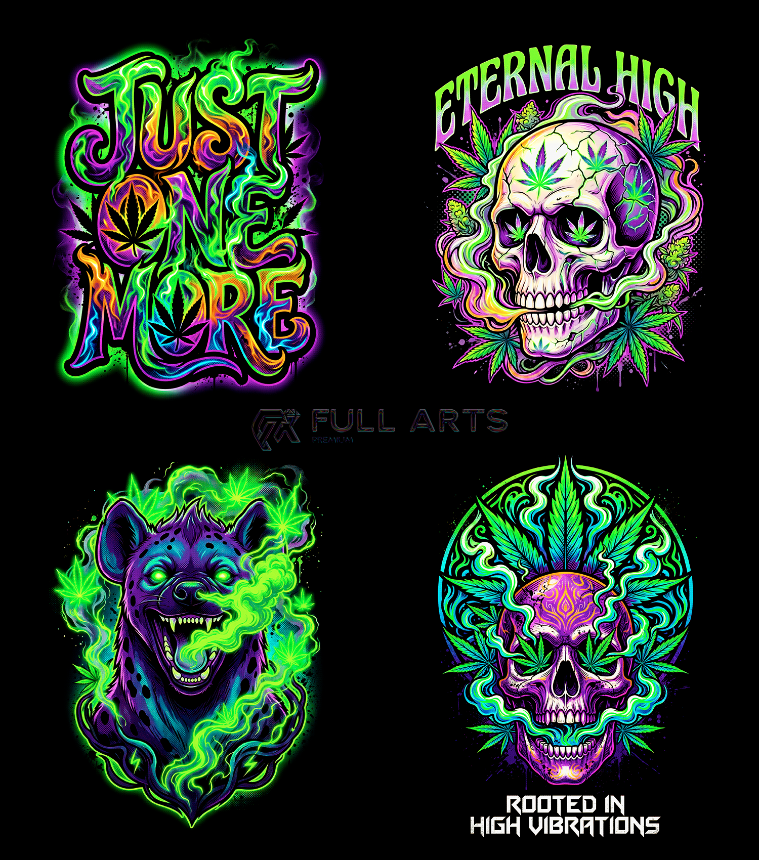 Pack 120+ Diseños de Cannabis en Semitono