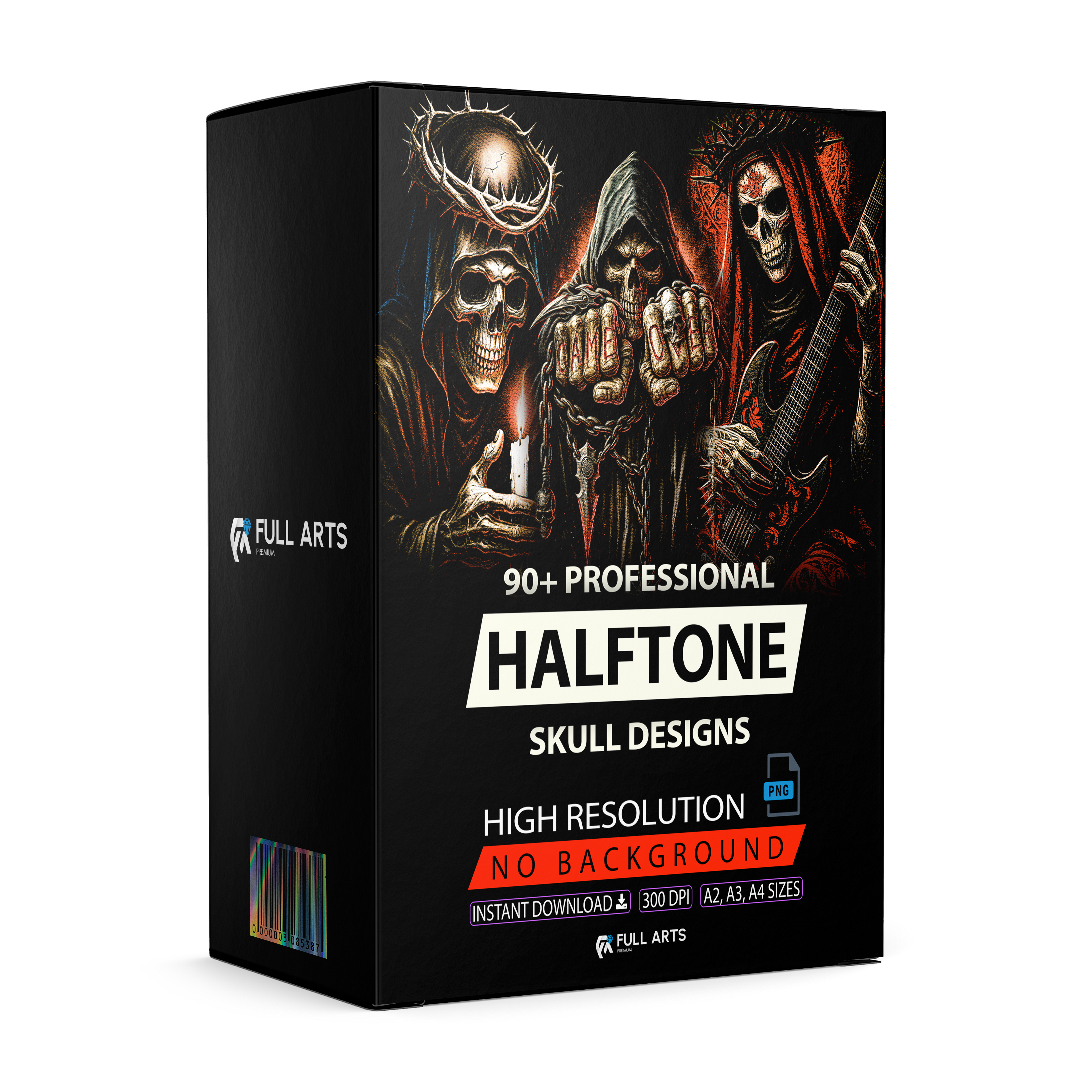 Pack Calaveras en Semitono 90+ Diseños