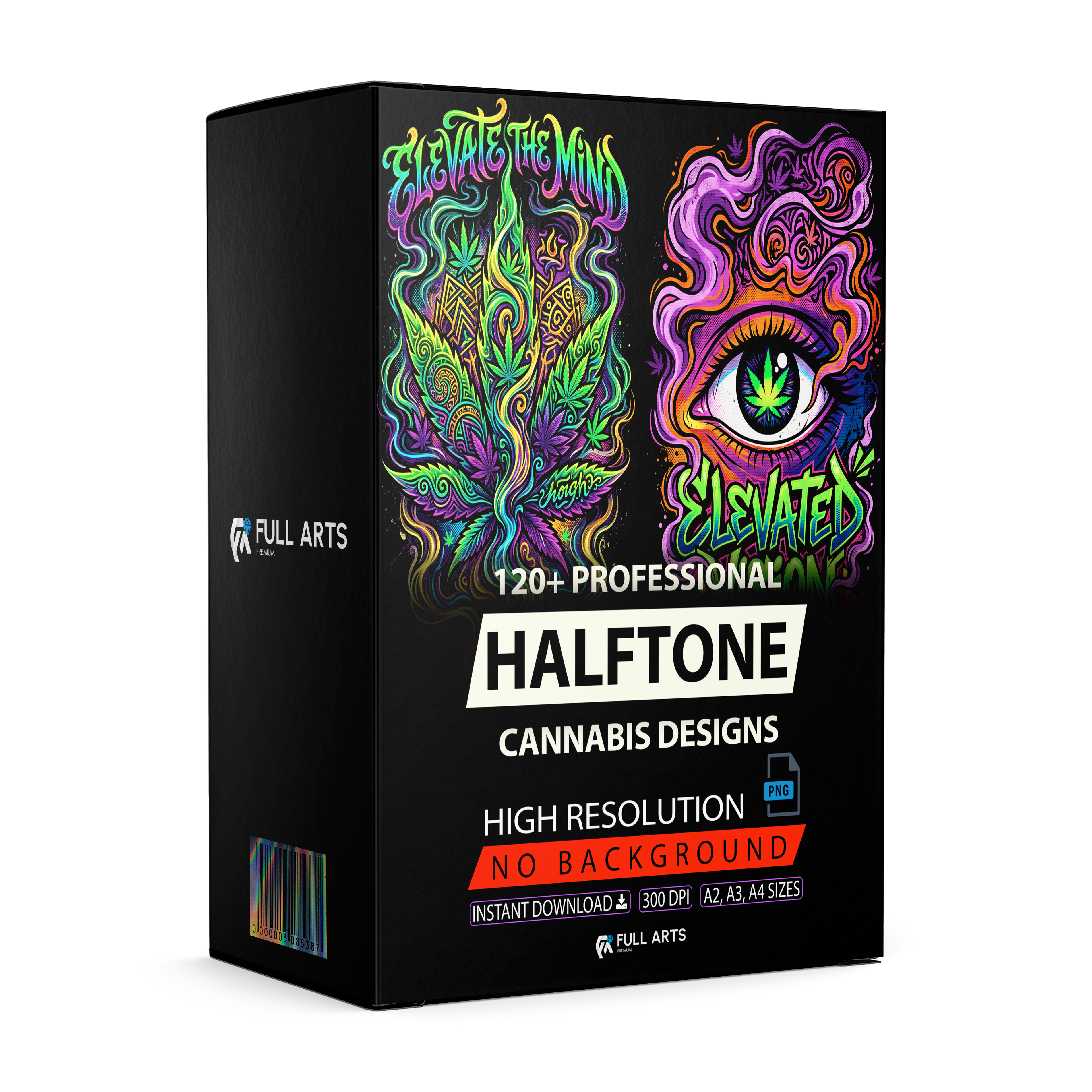 Pack 120+ Diseños de Cannabis en Semitono