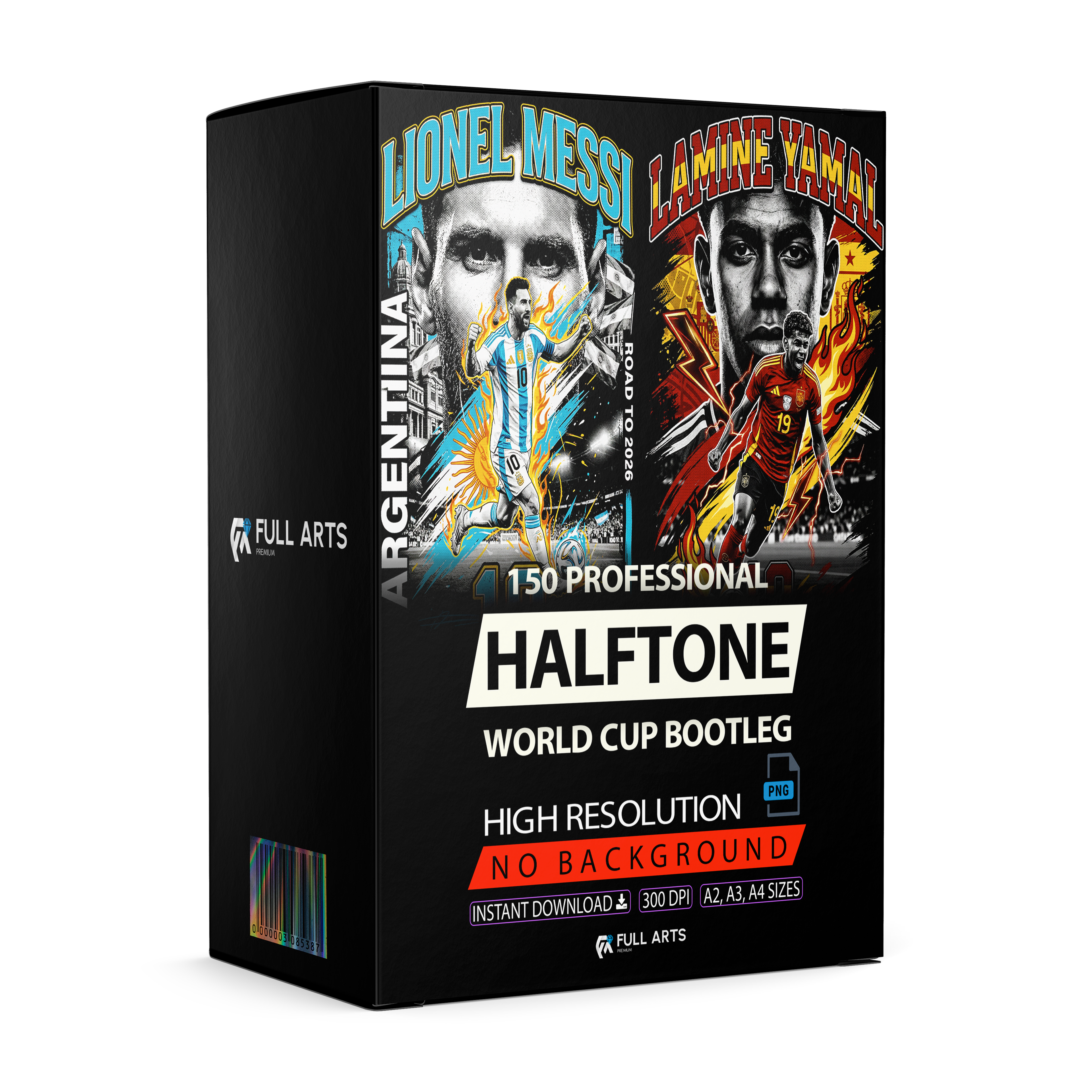 Paquete de 150 diseños de estrellas semitono tipo "Bootleg" para tazas