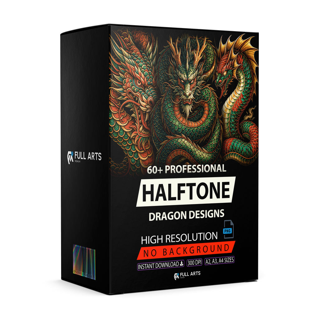 Dragones Pack 60 Diseños en Semitono
