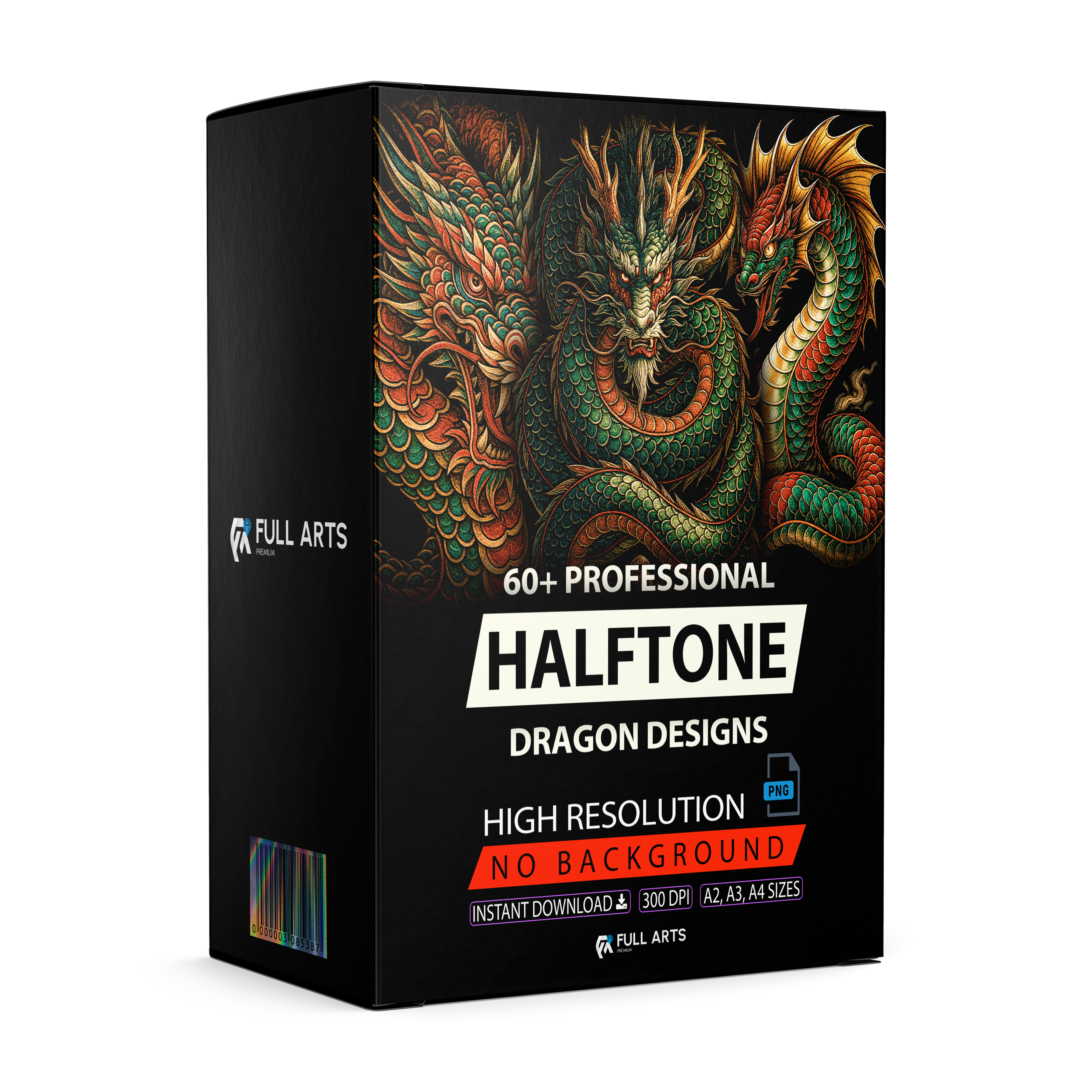 Dragones Pack 60 Diseños en Semitono