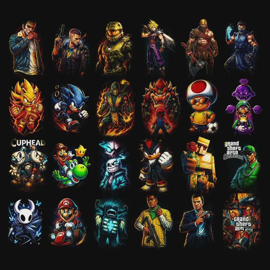 Paquete de más de 145 diseños de juegos semitonos
