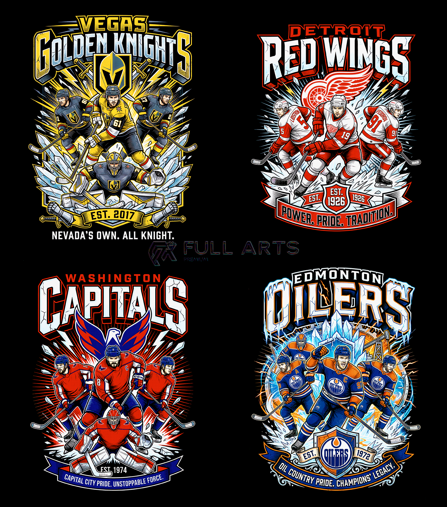 Paquete 120 Diseños de Hockey en Semitono