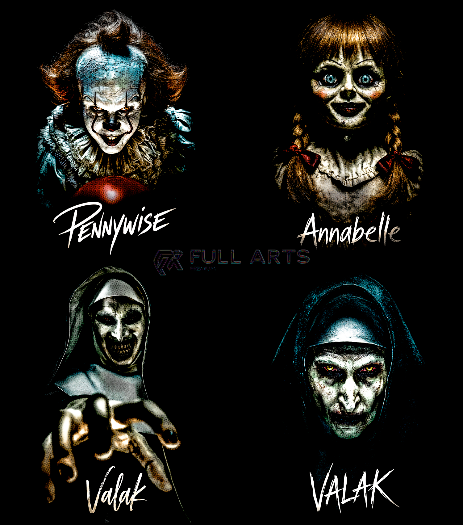 Cine Terror Pack 100+ Diseños en Semitono