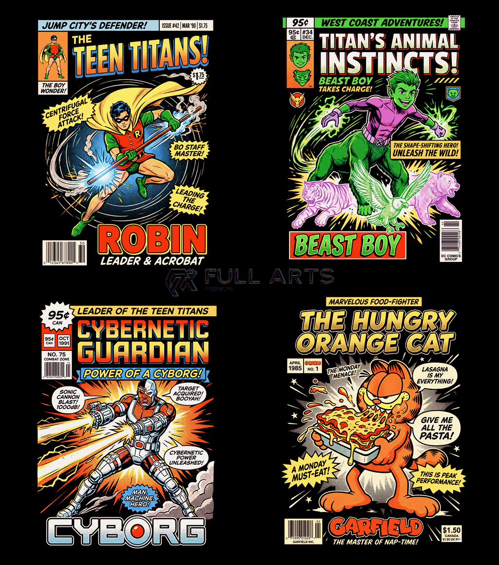 Paquete con 150 Diseños Comic Heroes HQ