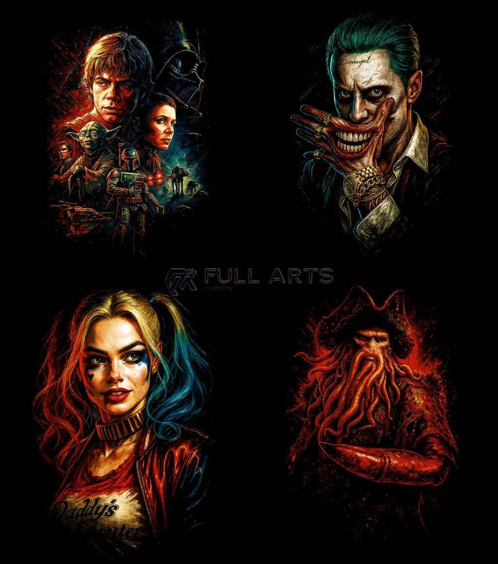 Paquete de más de 120 diseños de películas tramadas