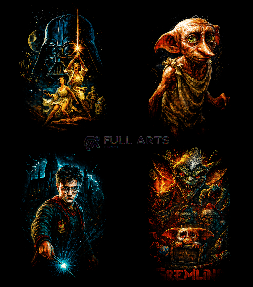 Paquete de más de 120 diseños de películas tramadas