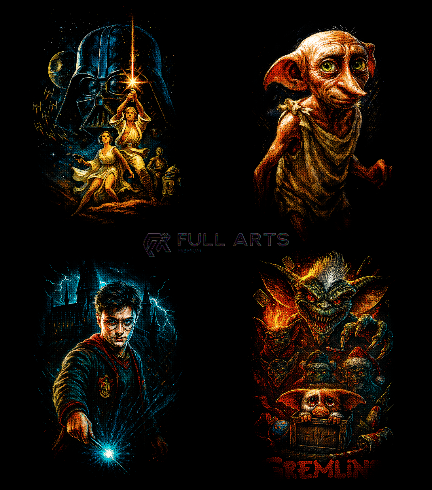 Paquete de más de 120 diseños de películas tramadas