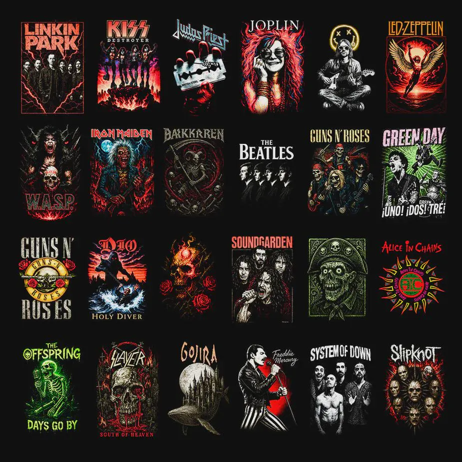 Paquete de más de 120 Diseños Halftone Rock
