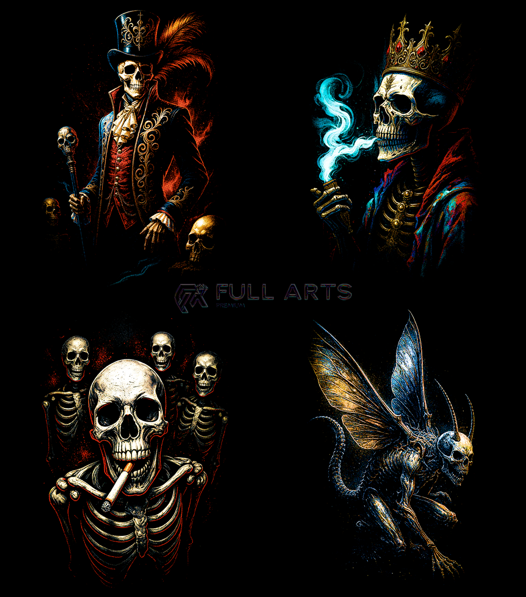 Pack Calaveras en Semitono 90+ Diseños